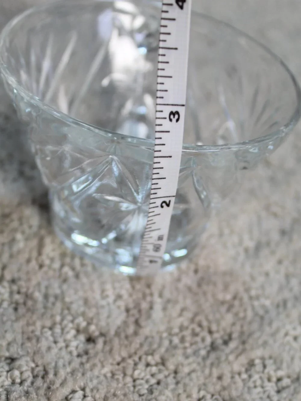 Set of 14 Clear Star Pattern Punch Cups